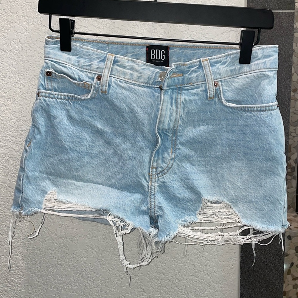 BDG girlfriend high-rise jean shorts